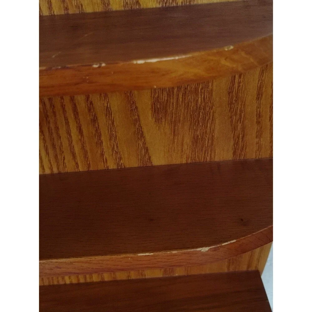 Jack Daniels 2002 Solid Wood Shot Glass Display Shelf Barrel Shape Design